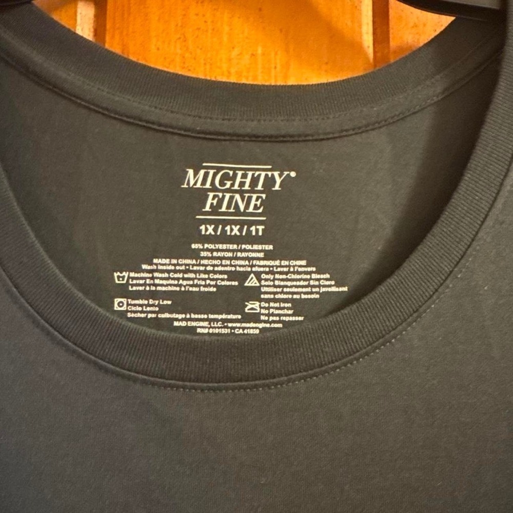 Mighty Fine Black graphic tee - Picture 3 of 3